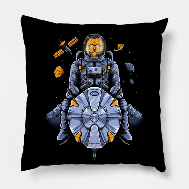 cat occupy to mars Pillow by sober artwerk