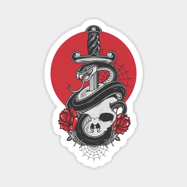 lovers till death Magnet by Gientescape