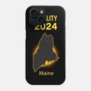 Total Solar Eclipse Maine State 2024 Phone Case