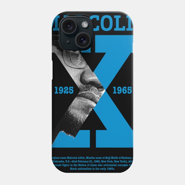 Malcolm X Phone Case by ZUNAIRA