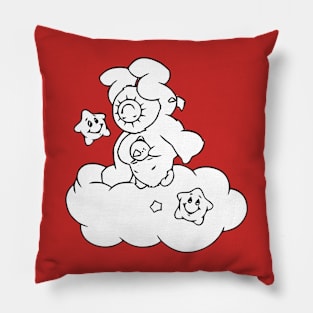 upside down in the clouds Pillow