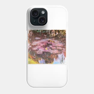Pink Waterlilies by Claude Monet Phone Case