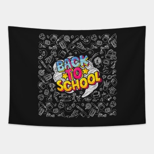 Back To School Doodles for Kids and Parents Tapestry