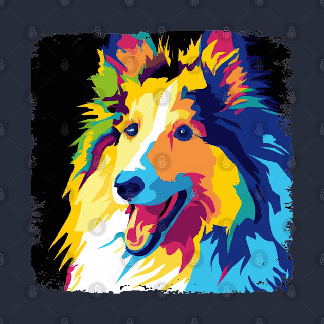 Collie Pop Art - Dog Lover Gifts by PawPopArt