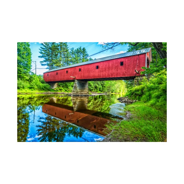 Sawyers Crossing Covered Bridge by Gestalt Imagery