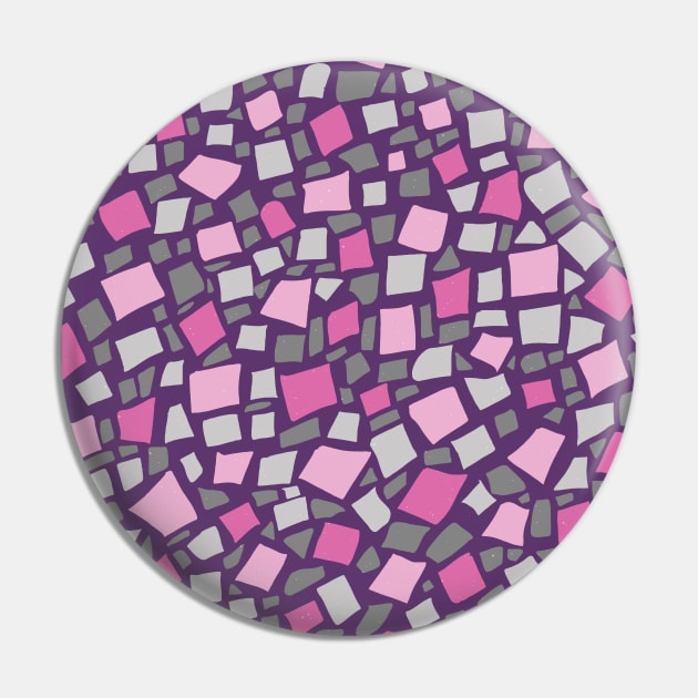 Broken Tiles Mosaic Pattern Cool Pink Color Background GC-120-2 Pin by GraphicCharms