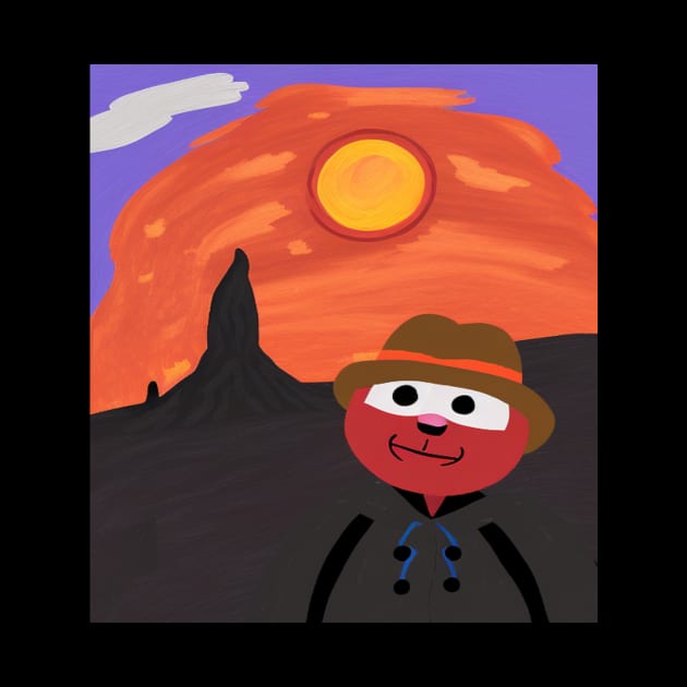 groundhog erupting sun volcano by Catbrat