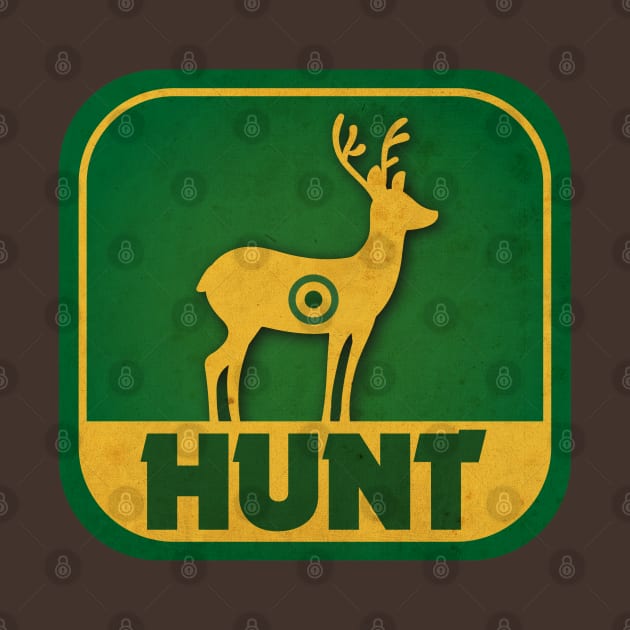 Vintage Deer Hunt Sign by CTShirts