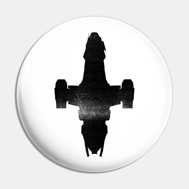 Serenity Silhouette | Black Pin by RetroLogosDesigns