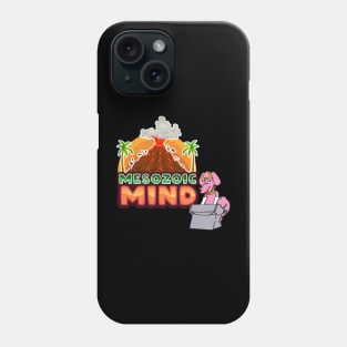 Triceratops on Keyboard - Mesozoic Mind! Phone Case