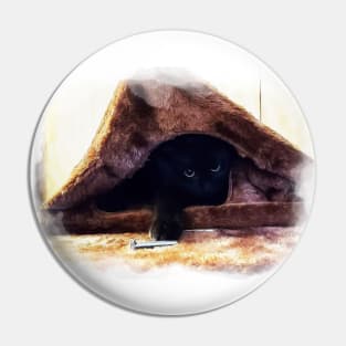 Little Kitty Helper - Black Kitten Pin