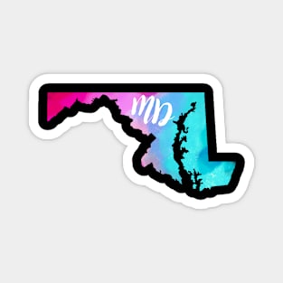 Colorful Maryland Magnet
