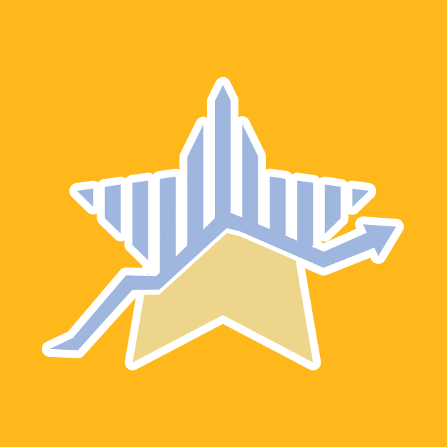 Finance graph star vector logo design. Logo template for financial company, brokers, mobile application. by AlviStudio