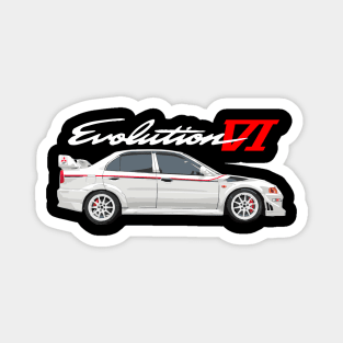 TOMMI MAKINEN EVO 6 WHITE Magnet