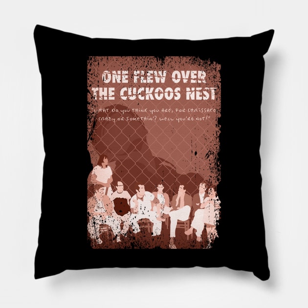McMurphy's Escape Wardrobe Nest T-Shirts, Defy the System with Stylish Nonconformity Pillow by JaylahKrueger