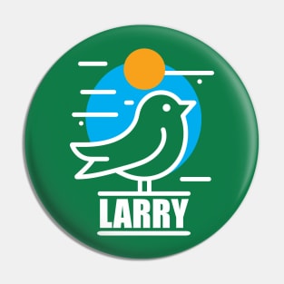 Larry Bird Fan Design Pin