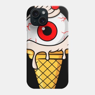 eyeball ice cream cone Phone Case