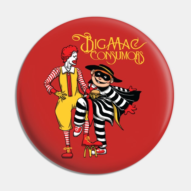 Fleetwood Mac / Big Mac Crossover colored Pin by tduffyworld