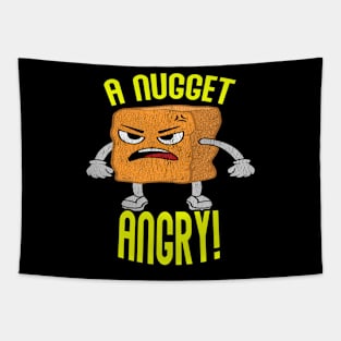 A CHICKEN NUGGET ANGRY!  UNIQUE MEME Tapestry