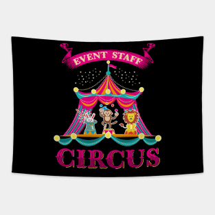 Event Staff Circus Carnival Event T-Shirt Gift Gifts Tapestry