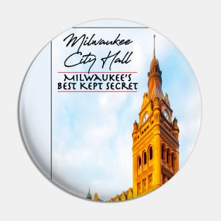 Secret Milwaukee • Milwaukee City Hall • Treasure Hunt Pin