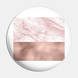 Luxe rose gold marble duo Pin