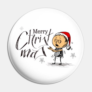 Merry Christmas Little Boy Pin