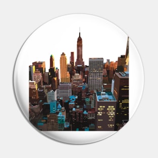 New York City skyline view Pin