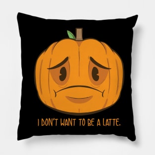 Sad Pumpkin Pillow