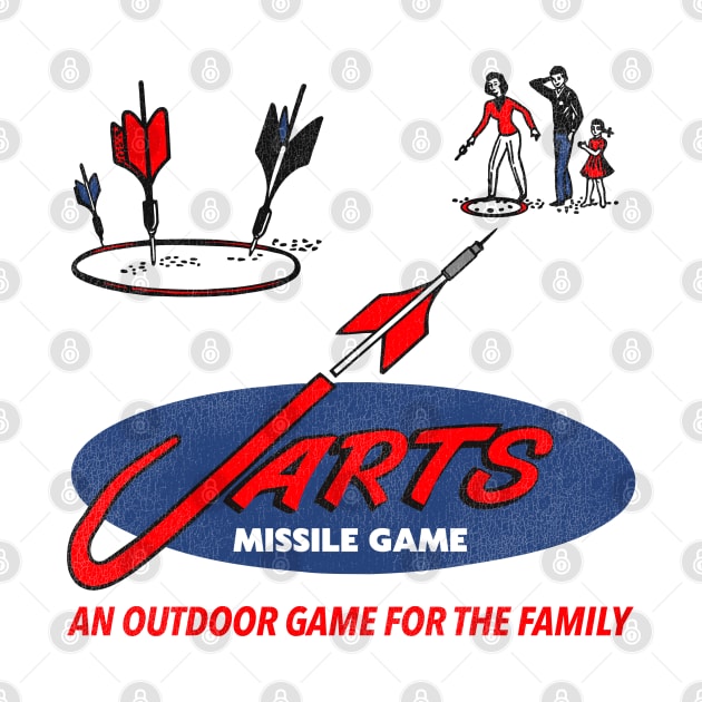 Defunct 60s Lawn Jarts Missile Game by darklordpug