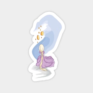 Rapunzel Watercolour Illustration Magnet