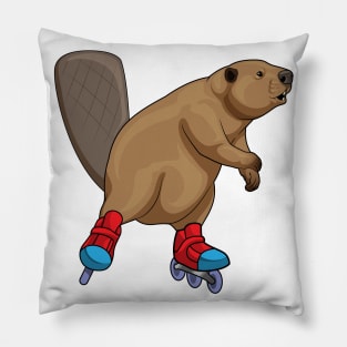 Beaver Inline skating Roller skates Pillow