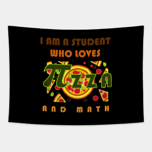 I am a student who loves pizza and math Tapestry