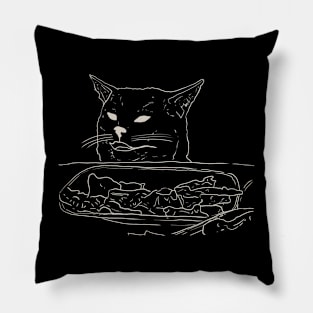 Funny Cat Meme Design for Kitten Owners Pillow