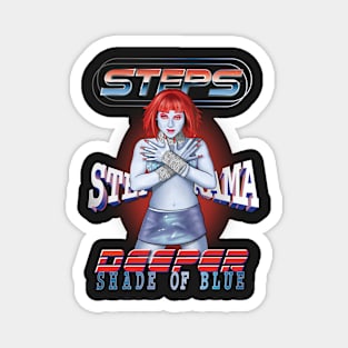 LADY RED SHADES OF BLUE Magnet