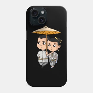 Chibi Khmer Cambodian Couple Phone Case