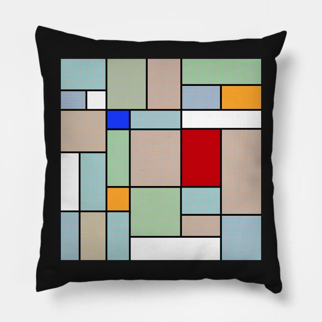 Mondrian Pillow by PeterH