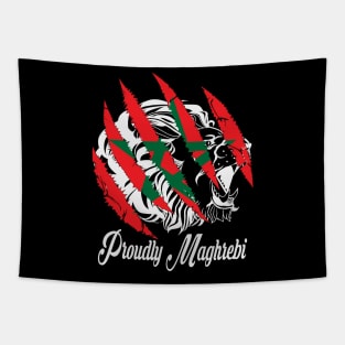 Proud Maghreb Moroccan Flag Atlas Lion Soccer Gift Tapestry