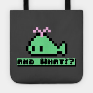 Cute Pixel Whale - And What!? Tote