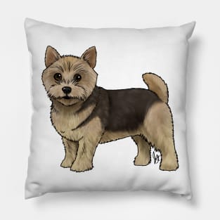 Dog - Norwich Terrier - Black and Tan Pillow