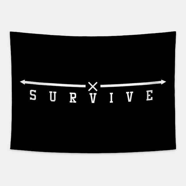 SURVIVE Tapestry by Absign