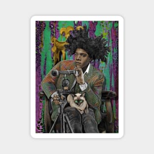 Basquiat and his Siamese Friend Magnet