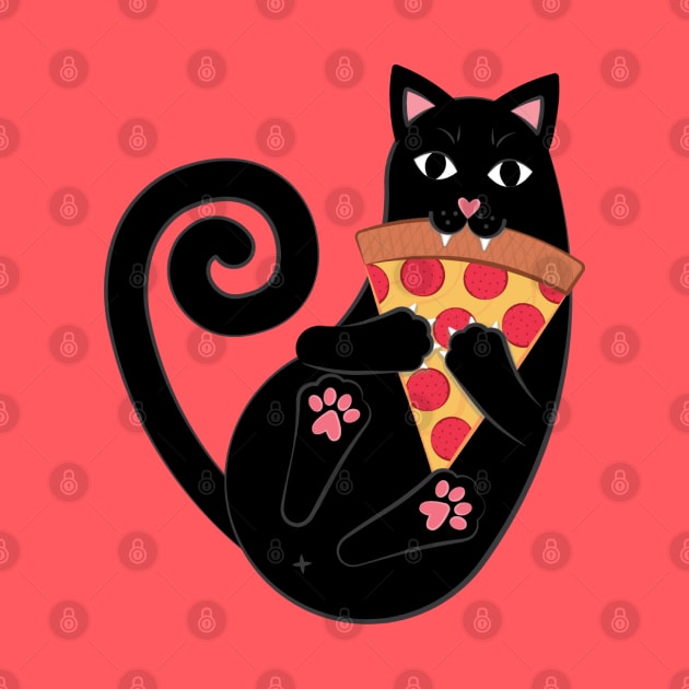 Pepperoni Pizza Cat by TinyGinkgo