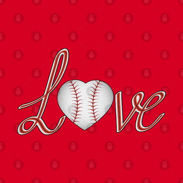 Baseball Love by Designoholic