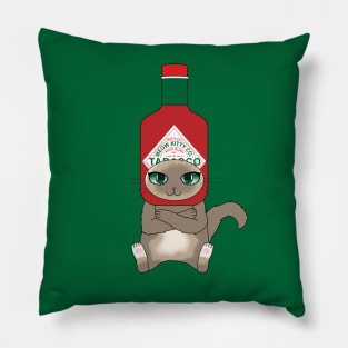 Tabasco Hot Sauce Cat Pillow