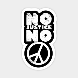 No justice no peace (invert) Magnet