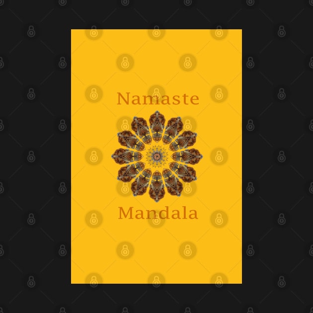 Namaste Prayer Wheel Mandala by PlanetMonkey