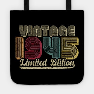 Vintage 1945 Limited Edition 75th Birthday Gift Tote