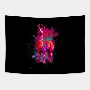 Colorful Llama Tapestry