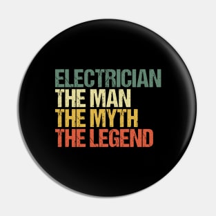 Electrician Journeyman Electrical Engineer Gifts Pin